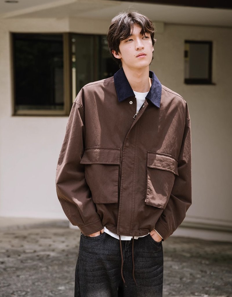 Citywalk Japanese retro jacket - Men's Coats & Jackets - Other Materials Brown