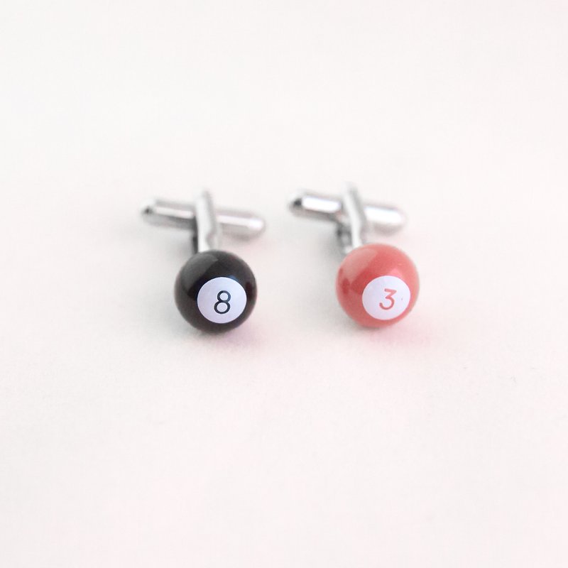 American pool lucky number cufflinks AMERICAN POOL BALL CUFFLINK - Cuff Links - Other Metals 