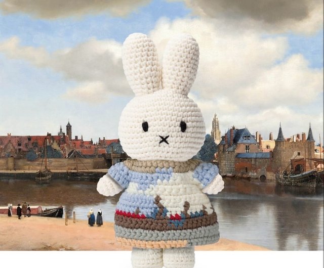 オランダ Just Dutch | ミッフィー編みぐるみとデルフト風景の