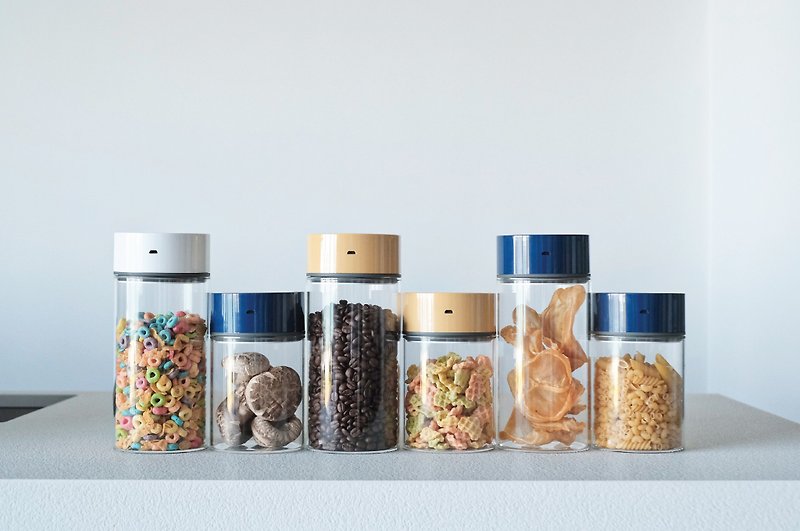 一鍵智能抽真空保鮮罐 零食防潮玻璃罐 - 廚具 - 塑膠 