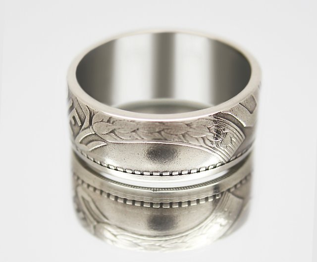 sterling silver handmade ring Sizes  5-10 1950 Silver Quarter Coin Ring 