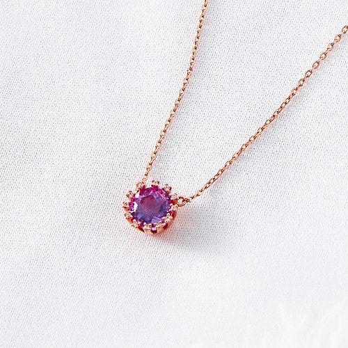 咕咕好運GoodGoodLuck 18K珠寶級紫水晶精緻項鍊(含開光)招桃花、提升專注力、招人緣