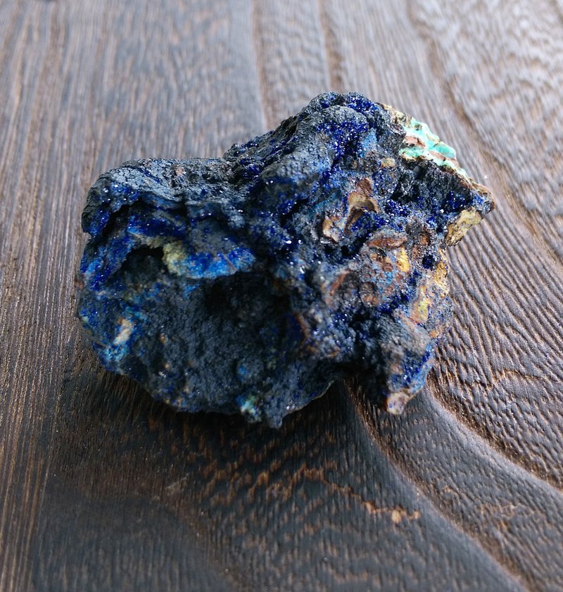 Azurite  湖北產地 藍銅礦孔雀石共生礦 天然礦石 原礦 - ของวางตกแต่ง - วัสดุอื่นๆ 