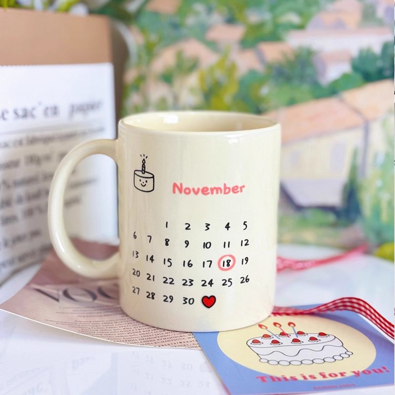 【Customizable Mug】Original Design Bespoke Birthday Wedding Custom Mug Coffee Cup Creative Birthday Gift - แก้วมัค/แก้วกาแฟ - ดินเผา 