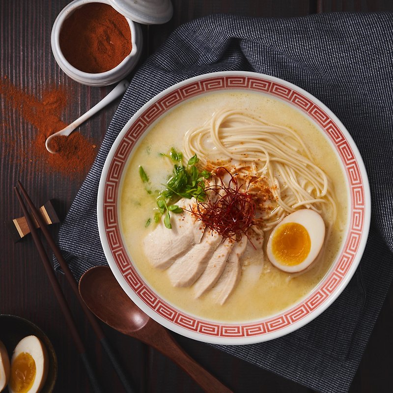 Limited Time | Jia Yi Shi Japanese Chicken White Soup Ramen 3 servings/box - Noodles - Fresh Ingredients White