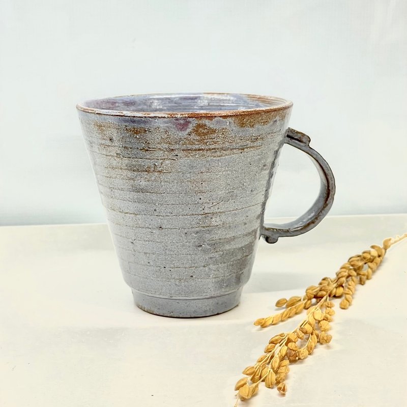 Morning Mist Cup Handmade Ceramic Coffee Cup - แก้ว - เครื่องลายคราม สีม่วง