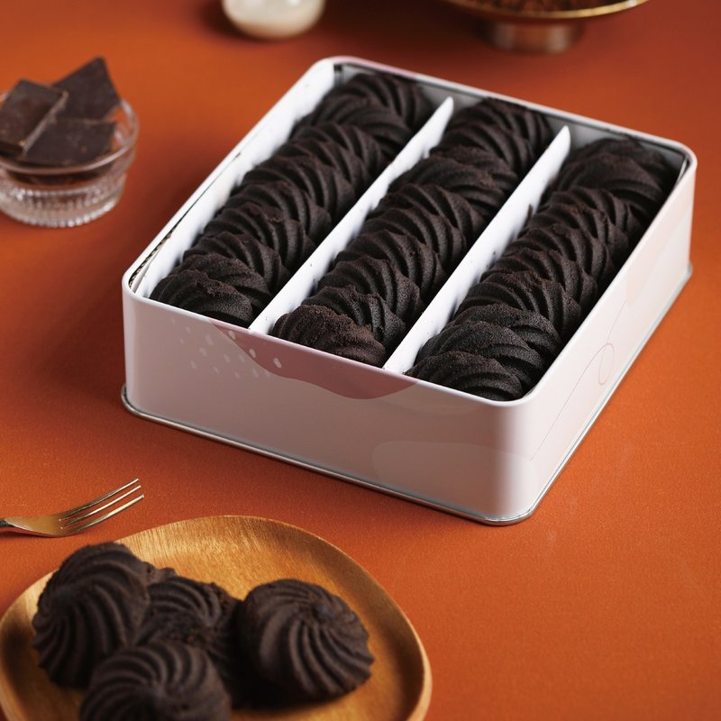 Circle Cookies-Heavy Cocoa Cookies/Gift Box/Souvenir - ขนมคบเคี้ยว - อาหารสด สึชมพู