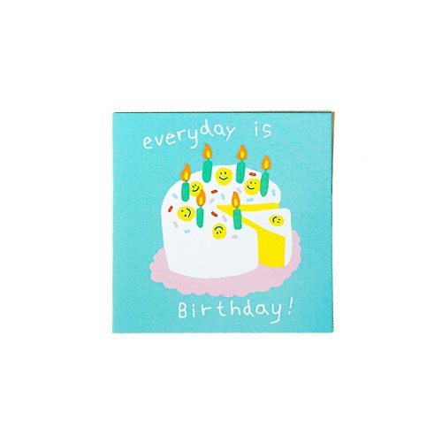 Fluffy Omelet Everyday is Birthday Card
