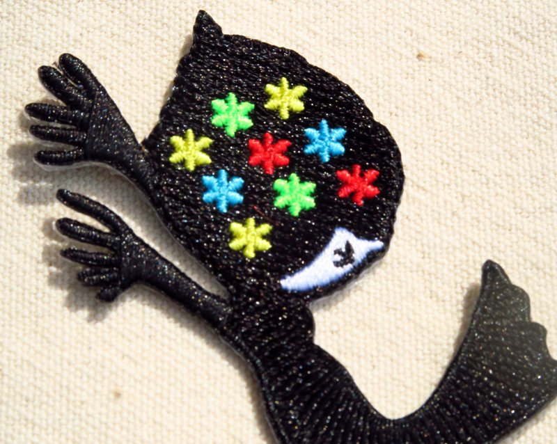 Black Humor Series-Fall-Appliqué - Badges & Pins - Thread Black