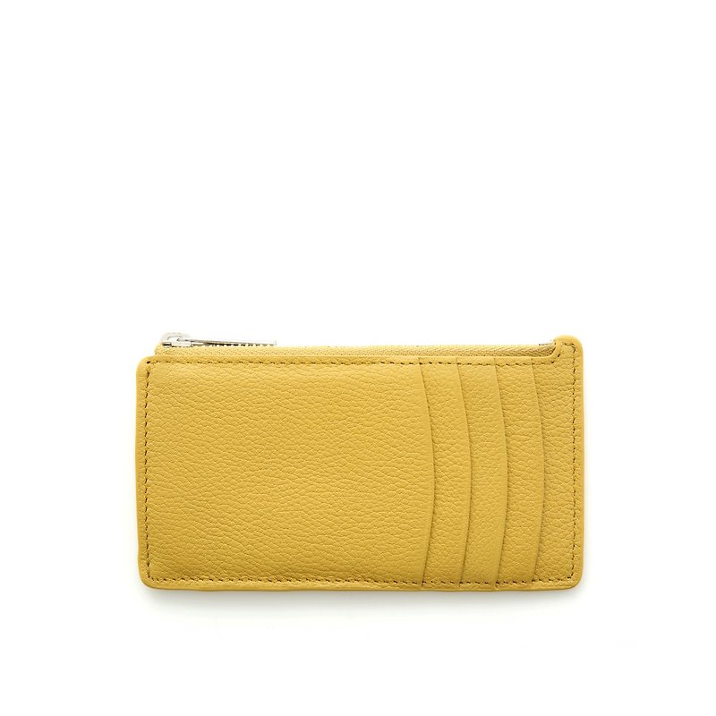 Arch 零錢卡片包-黃色 - 證件套/卡套 - 真皮 黃色