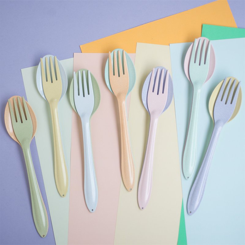 Set Mix Spoon+Fork :Switch&Sweet Collection - 刀叉/湯匙/餐具組 - 琺瑯 多色