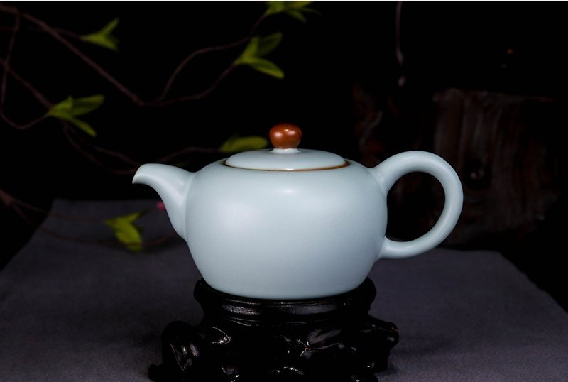 <Azure kiln> espresso pot tea set teapot - Teapots & Teacups - Pottery 