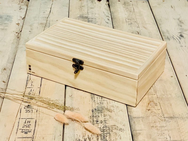 Minimalist Solid Wood Lid Wooden Box No. 2【 30 x19 x8.6 】- Wooden Series - กล่องเก็บของ - ไม้ 