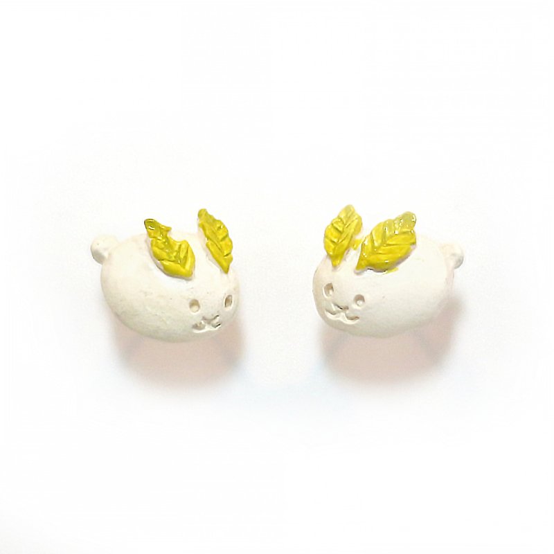 Snow rabbit earrings PA465 - Earrings & Clip-ons - Other Metals Yellow