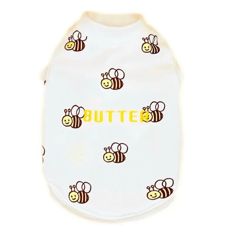 dog wear bee - Clothing & Accessories - Cotton & Hemp White