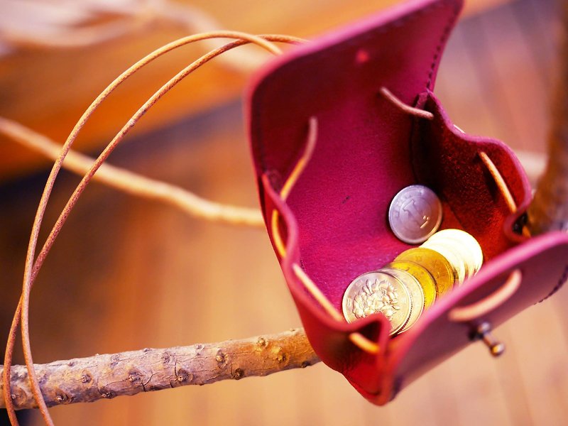 Spring pig small bag coin purse - กระเป๋าใส่เหรียญ - หนังแท้ หลากหลายสี