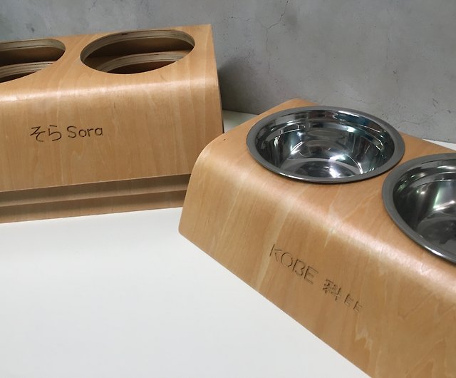 Shiba Inu multifunctional pet inclined bowl holder dog bowl cat bowl pet  bowl pet water bowl ant-proof bowl - Shop shibauni Pet Bowls - Pinkoi