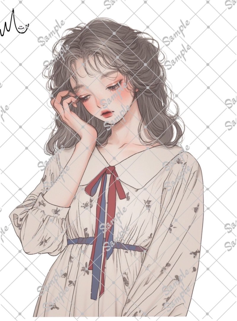 オリジナル人物ステッカー - 貼紙 - 紙 
