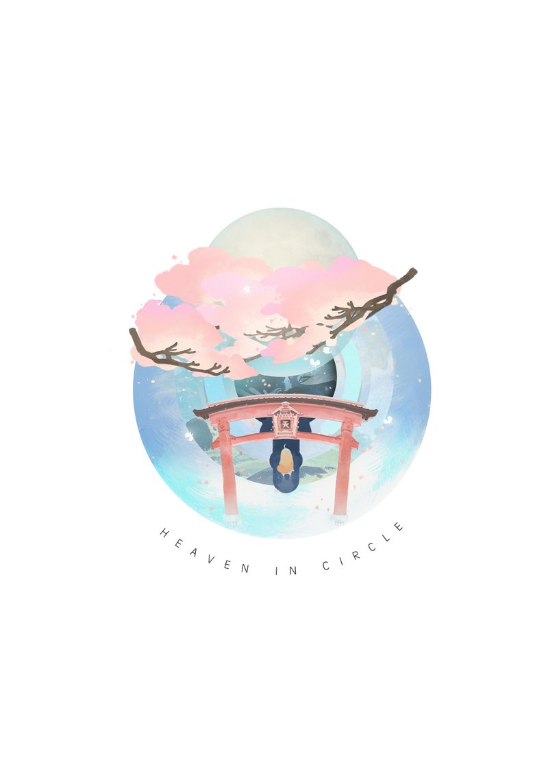 天國 圓(二) 繪本 - 電子似顏繪/繪畫/插畫 - 紙 