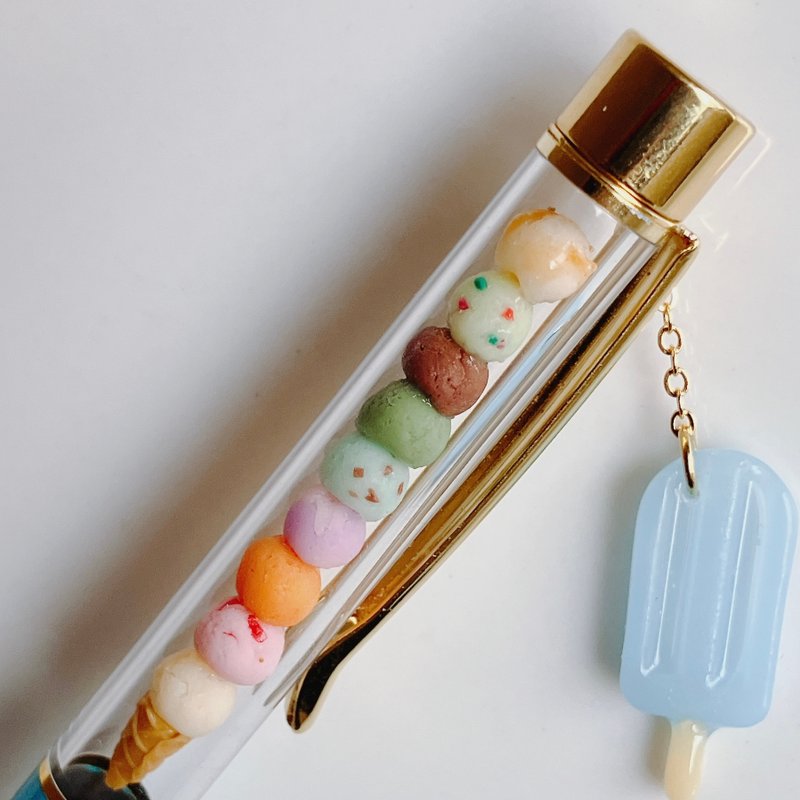 ballpoint pen / miniature ice cream - Ballpoint & Gel Pens - Clay Multicolor