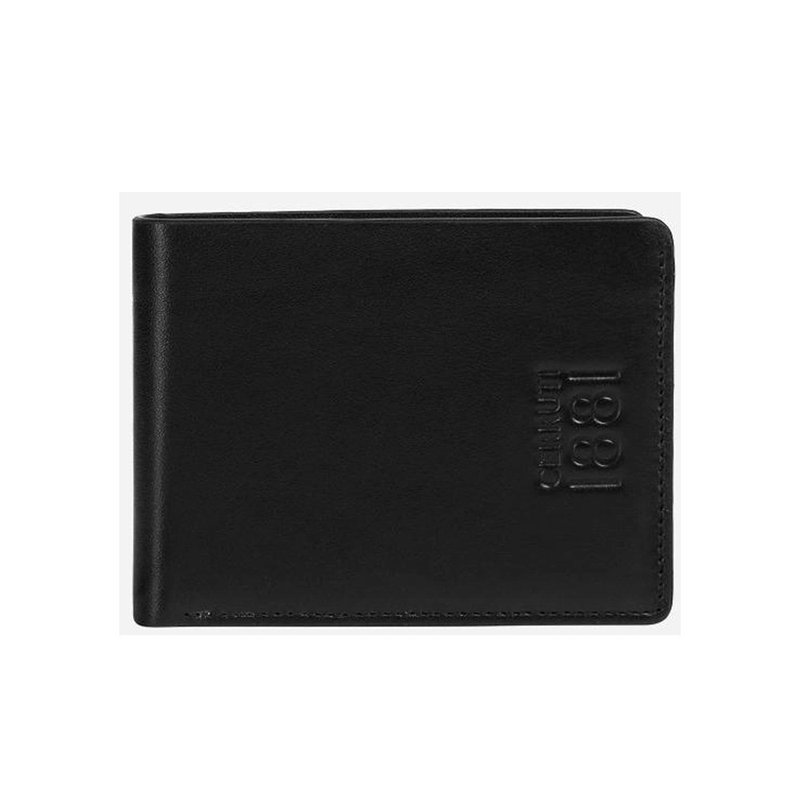 [Gift box and bag] Limited edition 20% off top quality calfskin 5 card short clip brand new counter display - Wallets - Genuine Leather Black