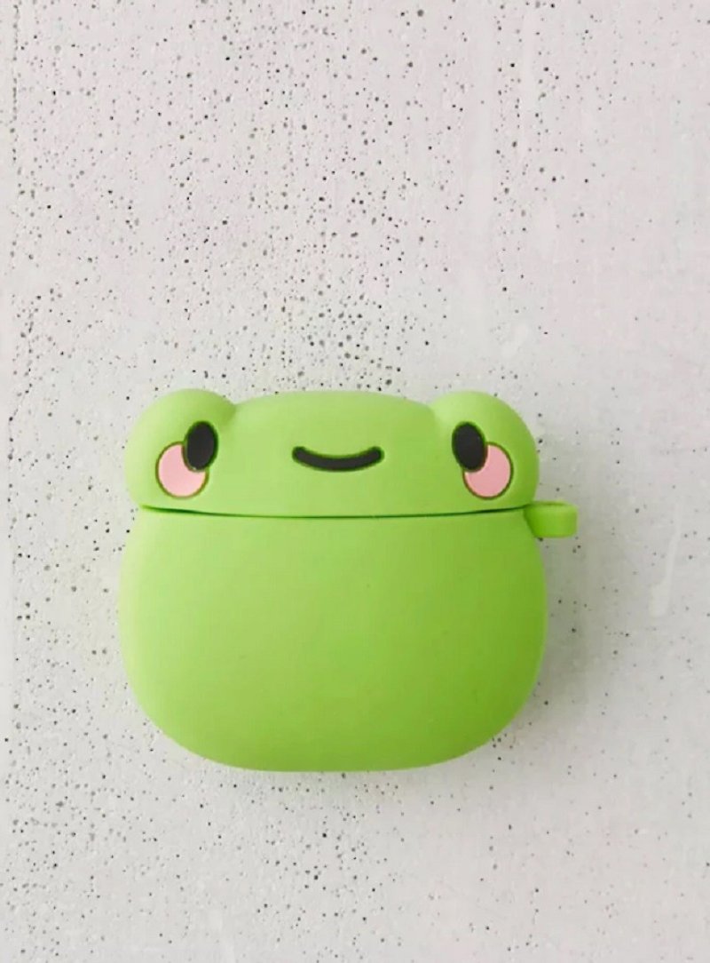 SMOKO 超Q青蛙Airpod保護套/Airpod保護殼/耳機收納(1代/2代專用) - 其他 - 矽膠 綠色