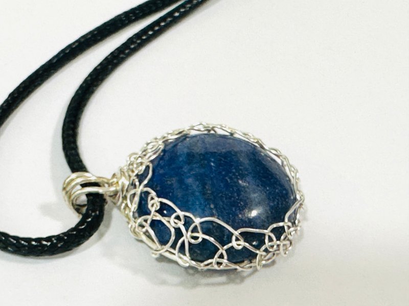 青金石吊墜 - 項鍊 - 半寶石 藍色