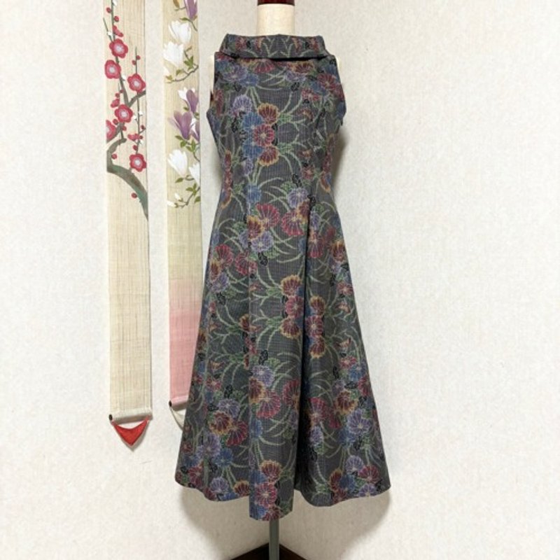 Pinkoi 代購 - 大島紬卷彩色公主線海盜王篝火草 - 洋裝/連身裙 - 其他材質 