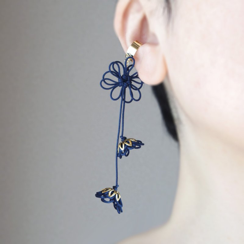 Katappo Ear Cuff - Colors of Time - Material - Earrings & Clip-ons - Other Metals Blue