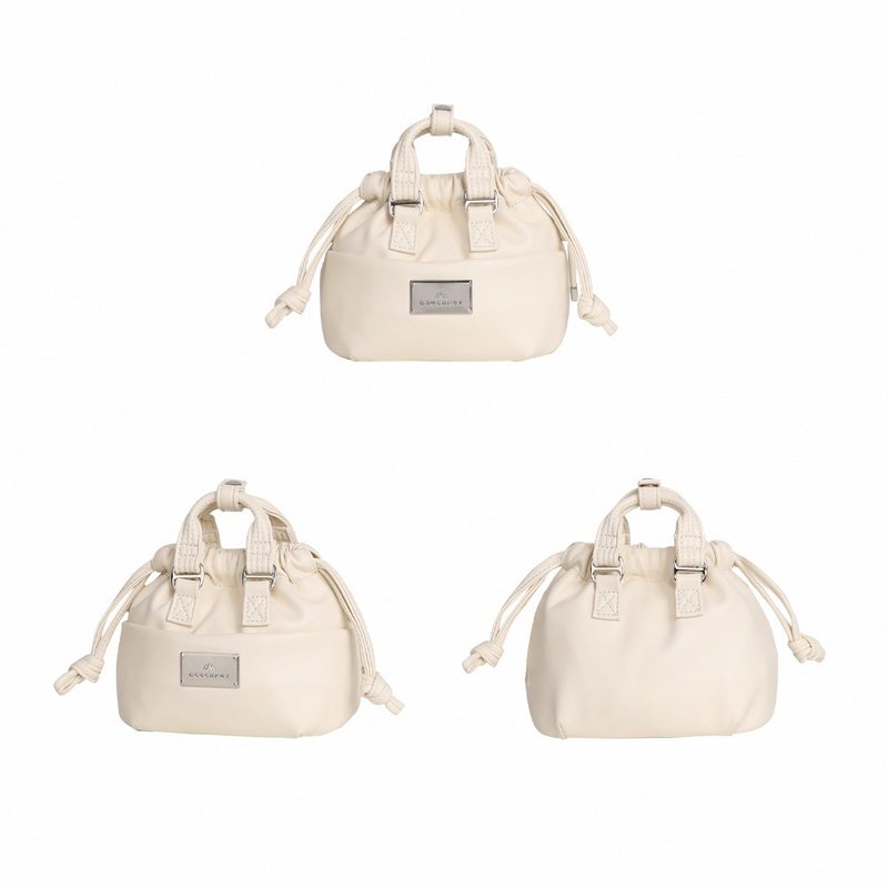 【DOUGHNUT】小水餃包 餃子包 側背包 斜背包 手機包 ER - 忌廉 - 側背包/斜背包 - 人造皮革 白色