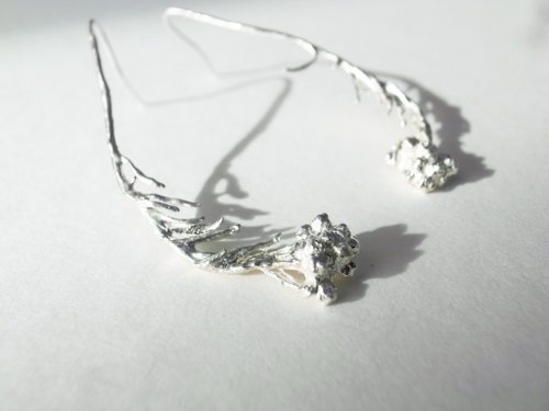 yuting jewellery rice flower純銀米香花耳環-一對