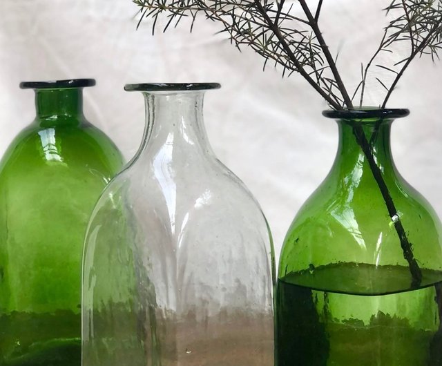 フランス La Soufflerie ガラスボトル/ガラス/花瓶/フラワーベース