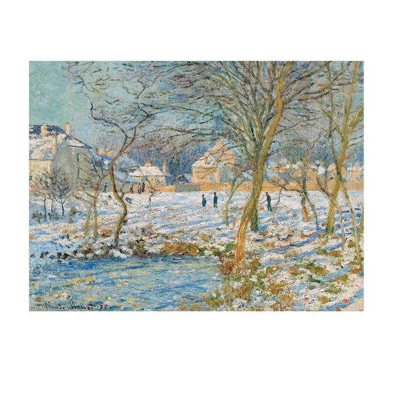 【印象派掛畫】莫內 Monet: 池塘,雪的效果 - 海報/掛畫/掛布 - 紙 