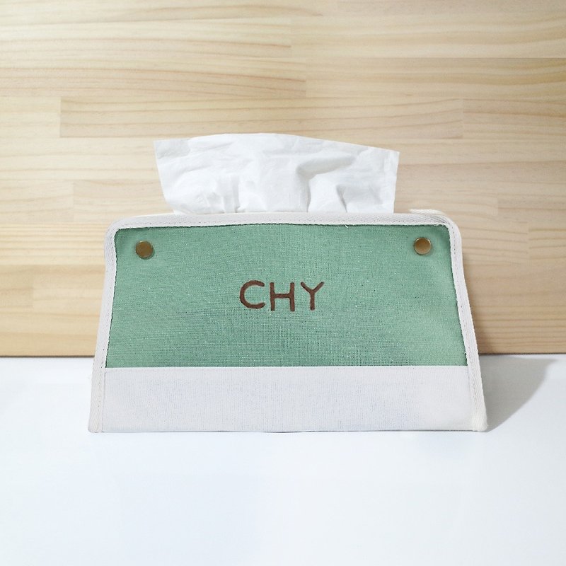 [Q-cute] Noodle Box Cover Series-Customized English Characters (less than 7 letters) - Tissue Boxes - Cotton & Hemp Multicolor
