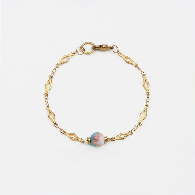 Persia Jade ' rhombus bracelet - Bracelets - Gemstone Gold