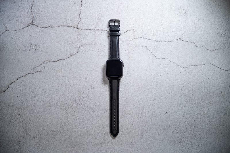 ARMOR Apple Watch 全真皮錶帶_午夜黑 - 錶帶 - 真皮 