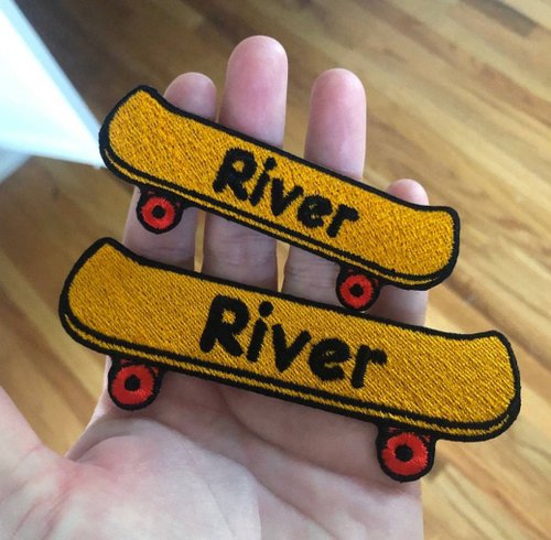 24PlanetsStudio Skateboard Personalized Iron on Patch Your Name Your Text Buy 3 Get 1 Free