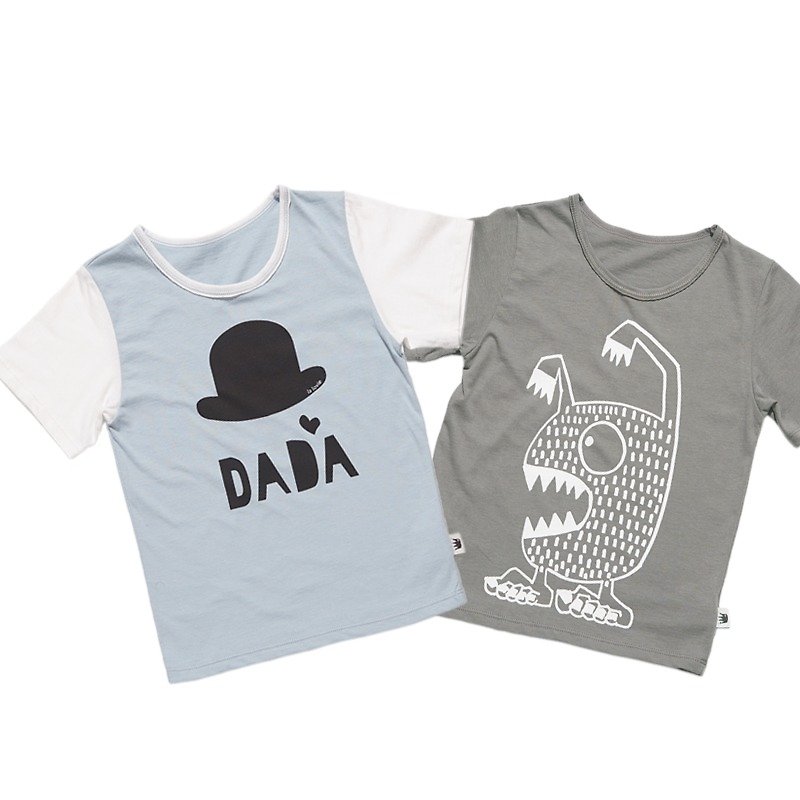 ★ ★ combination of joy price of organic cotton I love Daddy T_ + Monsters - Other - Cotton & Hemp 