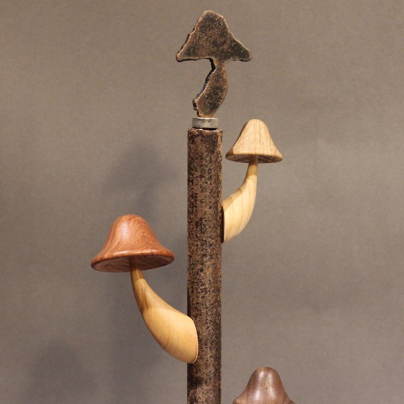 菇菇磁鐵（大） - 磁鐵 - 木頭 咖啡色