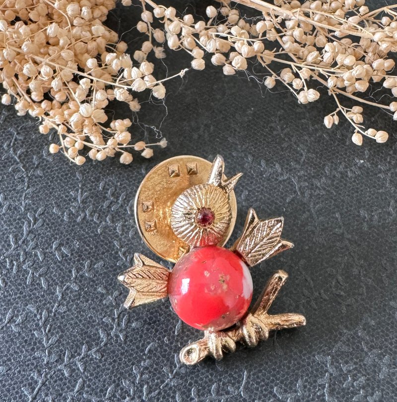 金銀寶貝古董SARAH COV金色小鴨小雞動物領帶針別針 B2057 - 胸針 - 其他金屬 銀色