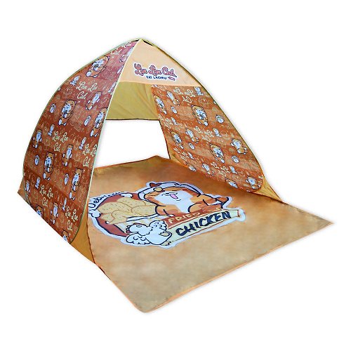 楽玩多 白爛貓野餐系列-折疊帳篷