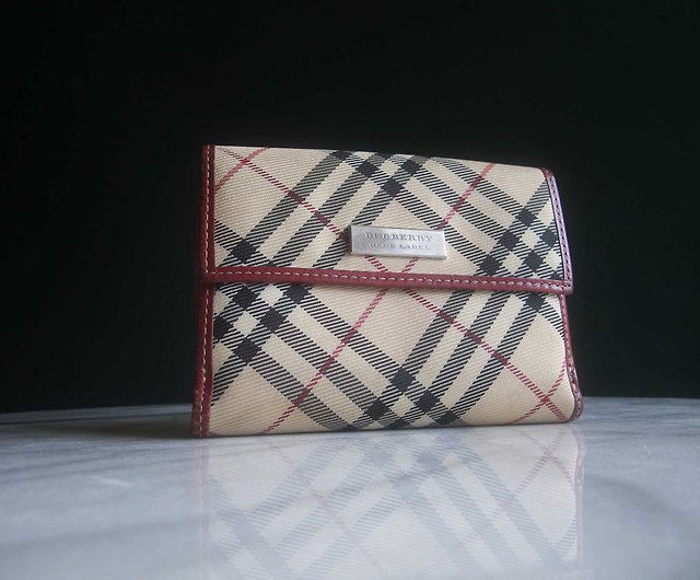 OLD-TIME] Early second-hand old bag BURBERRY short wallet - Shop OLD-TIME  Vintage & Classic & Deco Wallets - Pinkoi