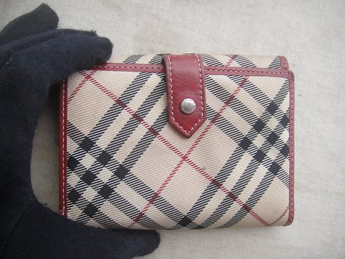 OLD-TIME] Early second-hand old bag BURBERRY long wallet - Shop OLD-TIME  Vintage & Classic & Deco Wallets - Pinkoi