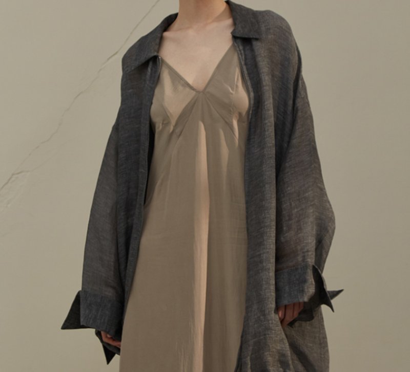 【桑蠶絲】新中式復古 改良漢服/寬鬆慵懶外套 - 女大衣/外套 - 絲．絹 多色