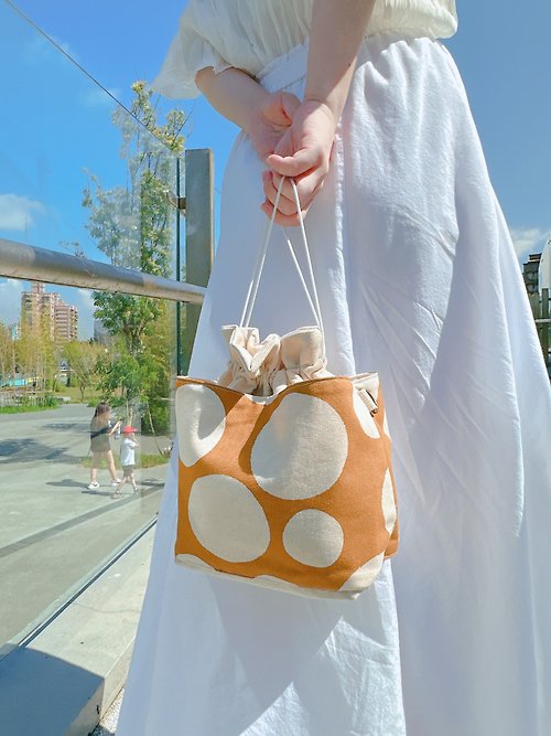 MINIxROSE 小螺絲 小蘿蔔頭束口水桶帆布包-泰奶QQ 束口包 側背包 斜背包 手提包