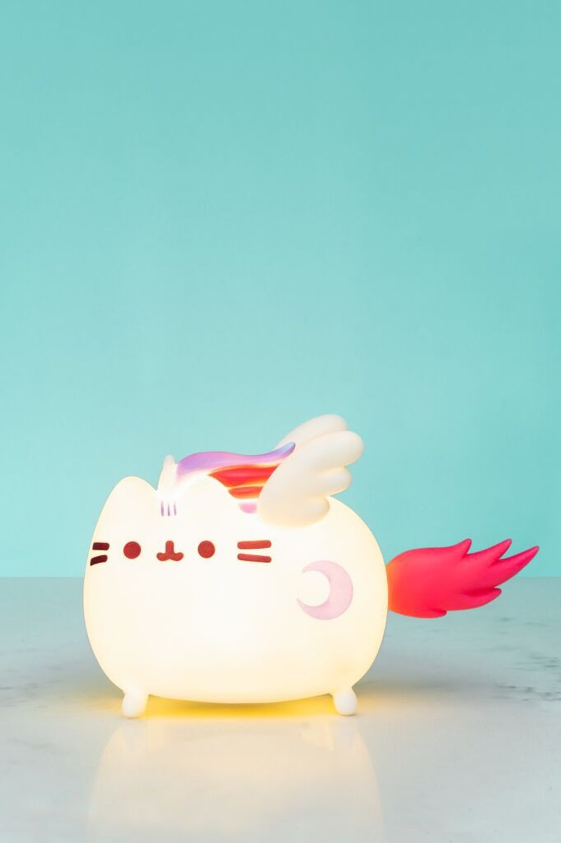 獨角胖吉貓小夜燈 - 燈具/燈飾 - 塑膠 多色