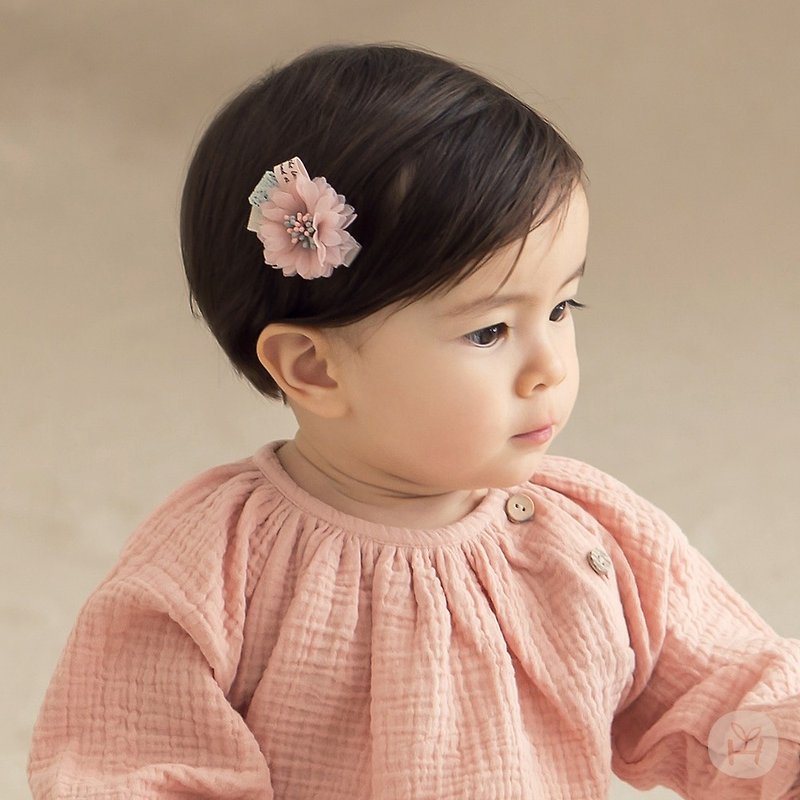 Happy Prince Flavin Baby Girl Flower Hair Clip Korean Made - Other - Polyester Pink
