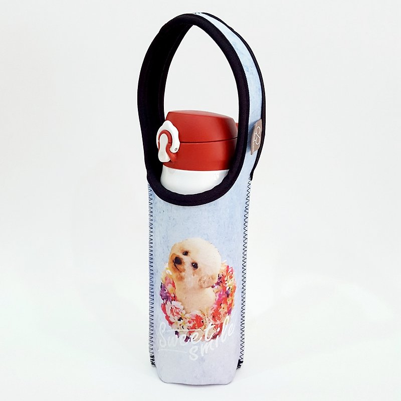 Concord bubble x Ke Ken design - Thermos bottle bag - Hua Mei Zhuang - ถุงใส่กระติกนำ้ - ยาง สึชมพู