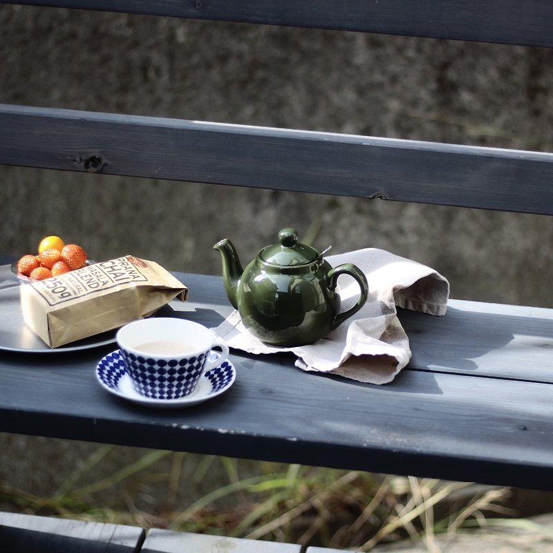 緑色英式茶壺 / 600ml - 茶壺/茶杯/茶具 - 陶 綠色