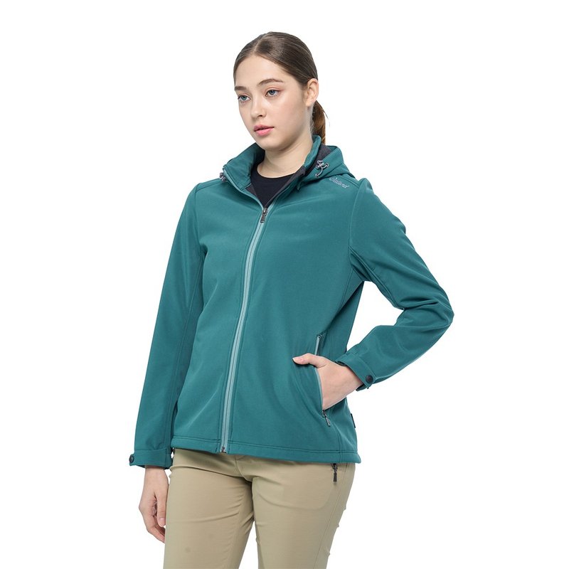 【Wildland 荒野】彈性環保紗超潑外套 女 常春藤綠 0B02905-112 - 女大衣/外套 - 環保材質 綠色